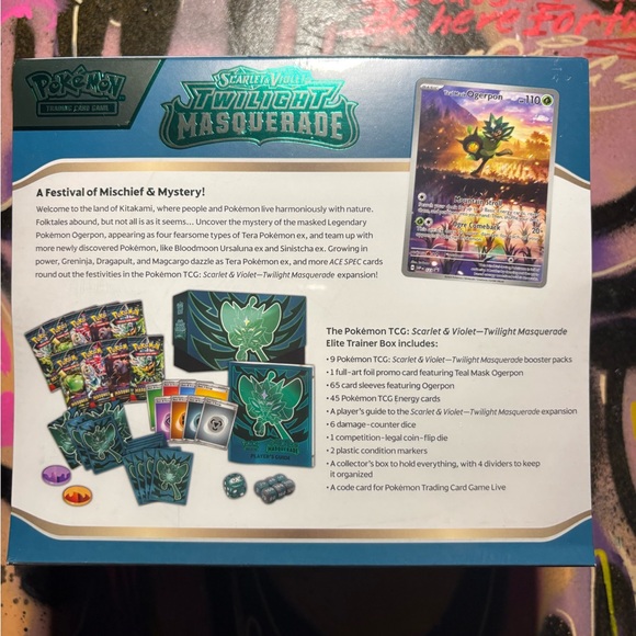 Pokemon Twilight Masquerade Elite Trainer Box - Green and Black - Picture 2 of 2
